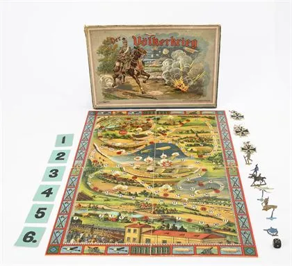 Jeu "Der Völkerkrieg". J.W. Spear & Söhne, Nuremberg