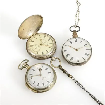 3 historische spindelzakhorloges