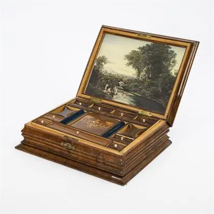 Coffret Biedermeier de grande qualité