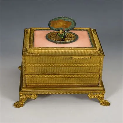 Boîte à oiseau chanteur Griesbaum avec écrin d'origine