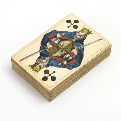 Cartes de whist Biedermeier