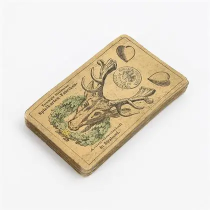 Cartes à jouer allemandes de chasse, de musée