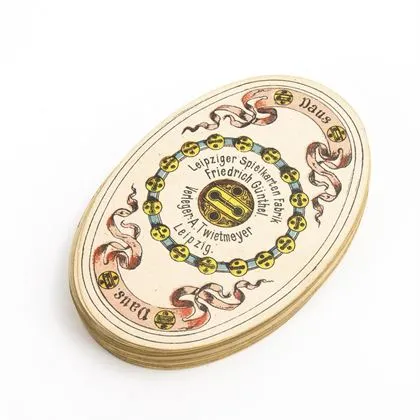 Cartes à jouer de salon ovales de Leipzig
