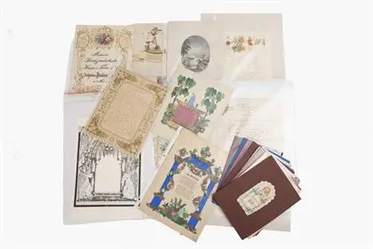 Lot de papiers de luxe : 36 pièces
