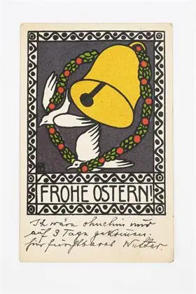 Wiener Werkstätte. Carte "Joyeuses Pâques"