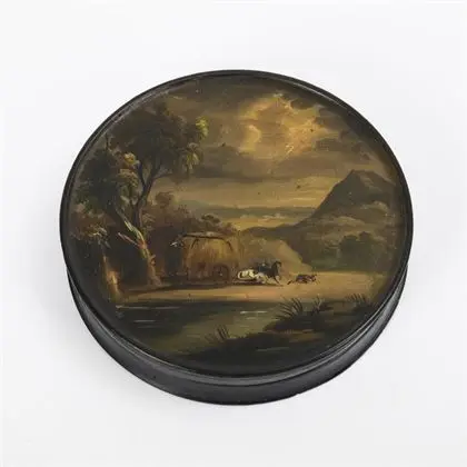 Boîte Stobwasser avec paysage