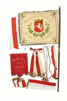 Soubor Studentika - vyšívané textilie Westfalenbund Halle