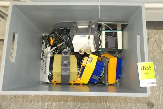 Mixed components lot with storage box