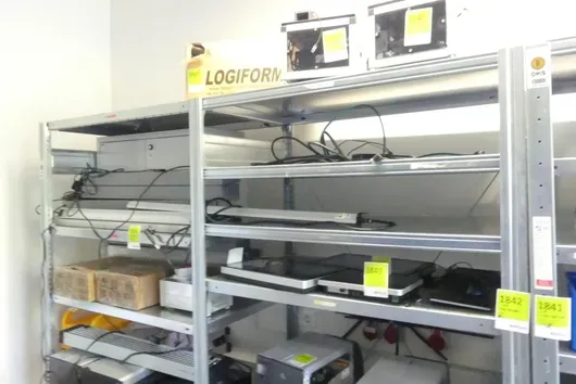 Étagère de stockage, 2 compartiments, sans contenu