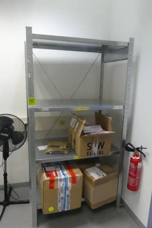 Étagère de stockage, 1 module, sans contenu, charge max par niveau 250 kg