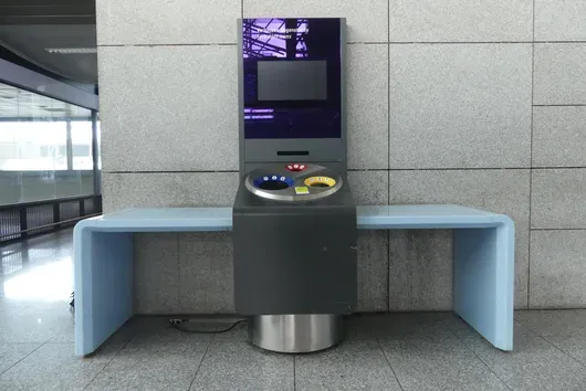 Pakketstation met afvalscheiding