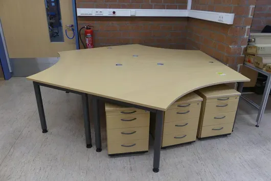 Flere arbejdspladser kontorgruppe