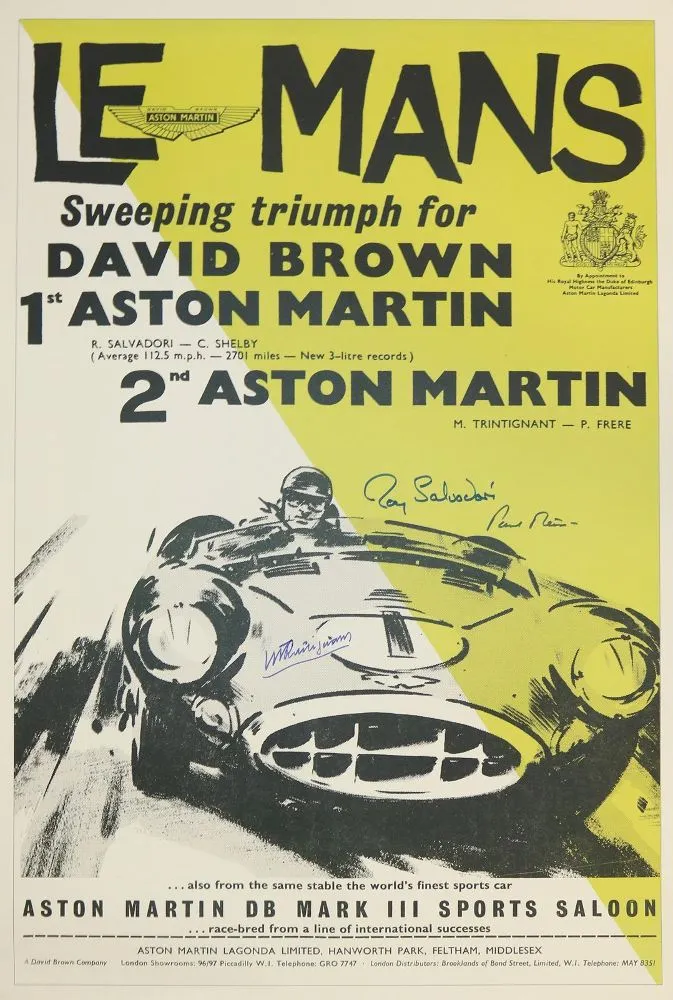 Le Mans. – Signed motorsport poster "Le Mans"