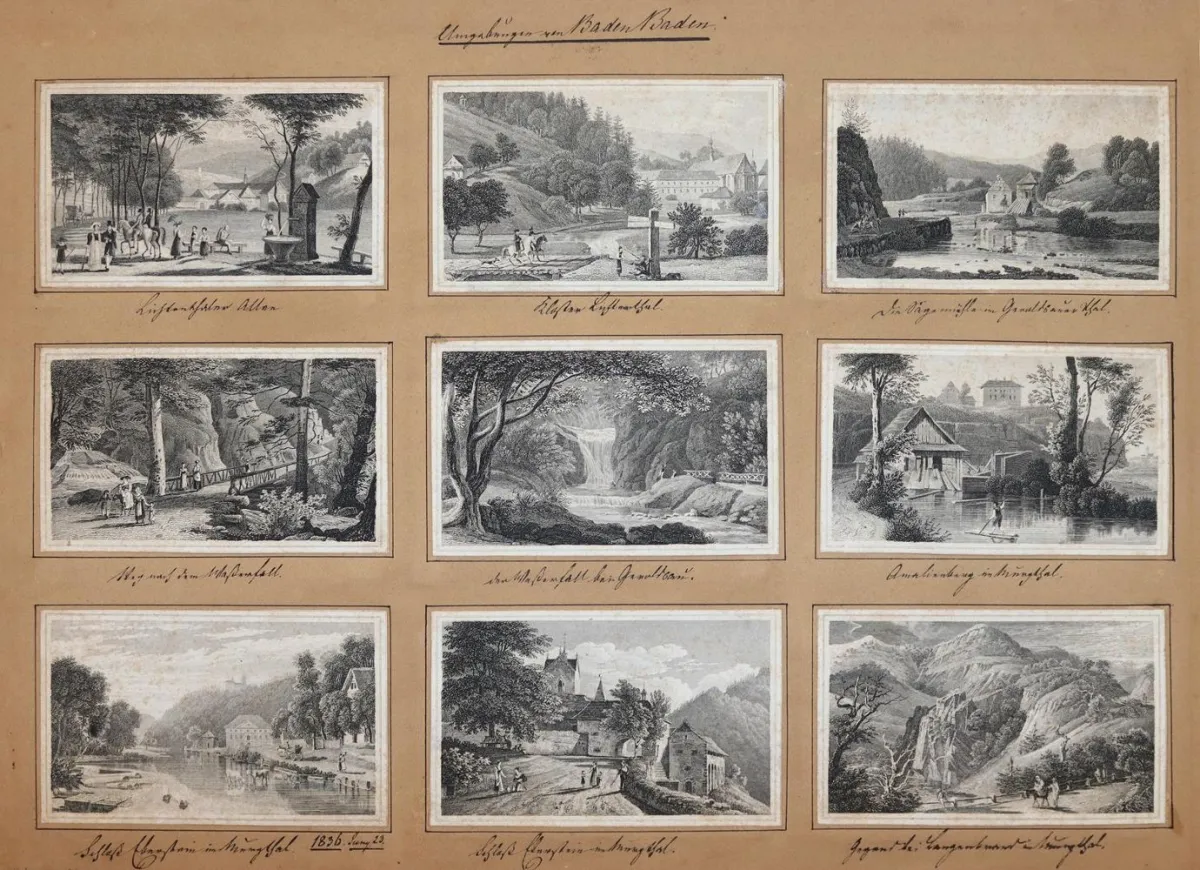 Baden-Baden and surroundings. – 1 sheet