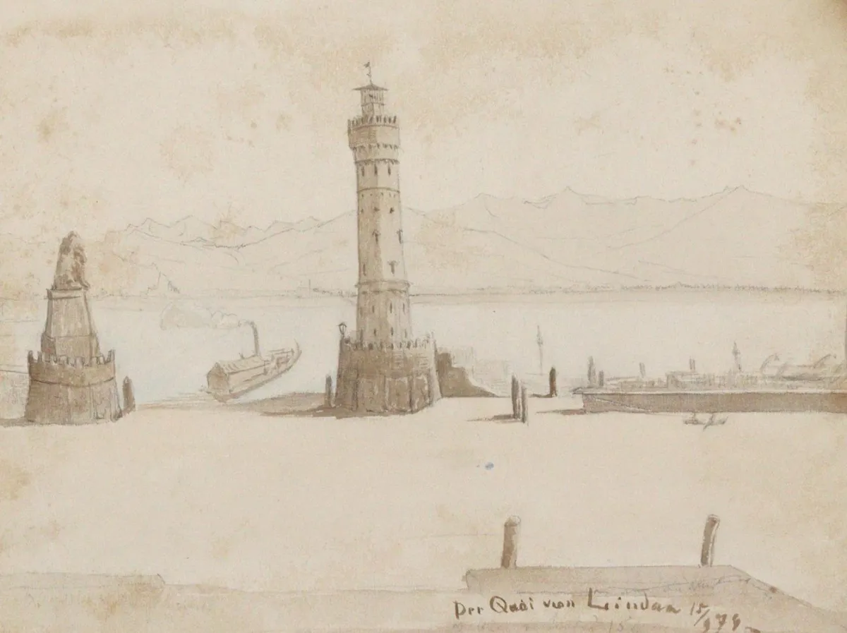 Bodensee. – Der Quai von Lindau