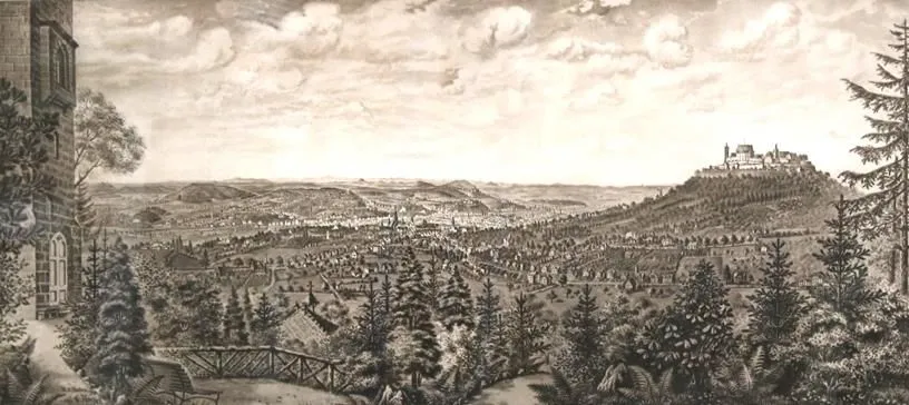 Coburg, – Panorama von Coburg