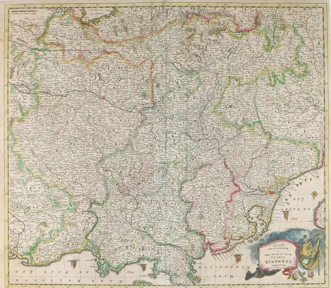 Maps of Germany. – Accuratissima Germaniae Tabula (...)