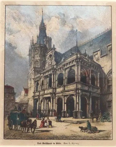 Cologne – Collection of 17 views of historic buildings