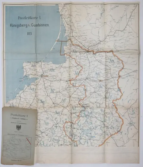 Poštovní mapy. – 2 sady německých poštovních map z roku 1892 a
