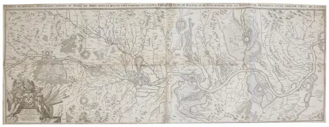 Rheinlauf. – "Carte De Quelques Fortresses Situees Au Bord Du Rhin..."
