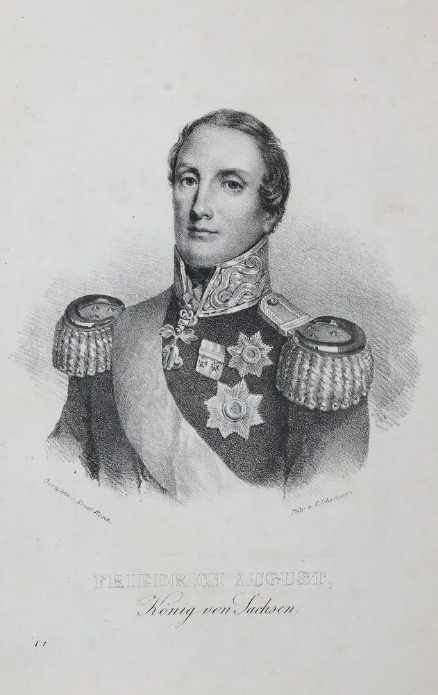 Saxon princes and rulers. – 24 portraits, various techniques, 19th century