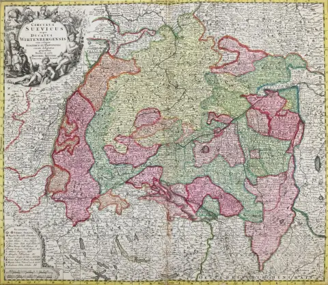 Collection – of 8 regional maps, 17th and 18th centuries