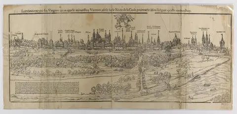 Worms. – "La trefancienne de cit des Vangions qu'on appelle auiordhuy Vuormes.."