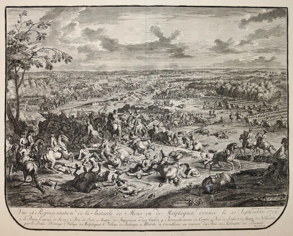 Malplaquet. – "Vue et Representation de la Bataille de Mons ou de Malplaquet, 11"