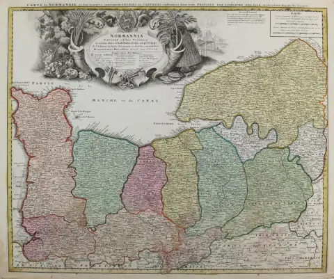 Normandy. – Carte de Normandie