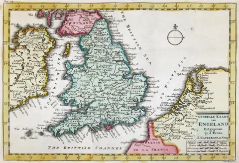Antique Maps Scotland and England. – 2 sheets