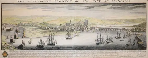 Buck, Samuel & Nathaniel. – The North-West Prospect of the City of Rochester