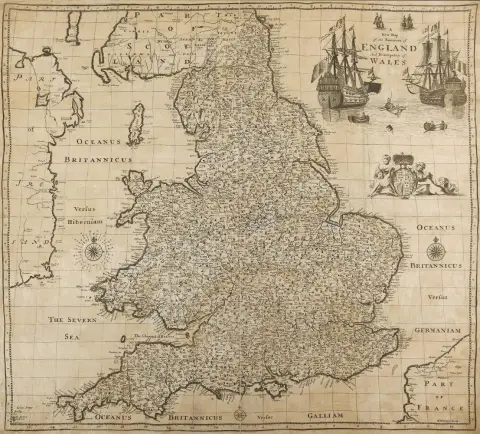 Great Britain. – A new map of the Kingdom of England and the Principality of Wales