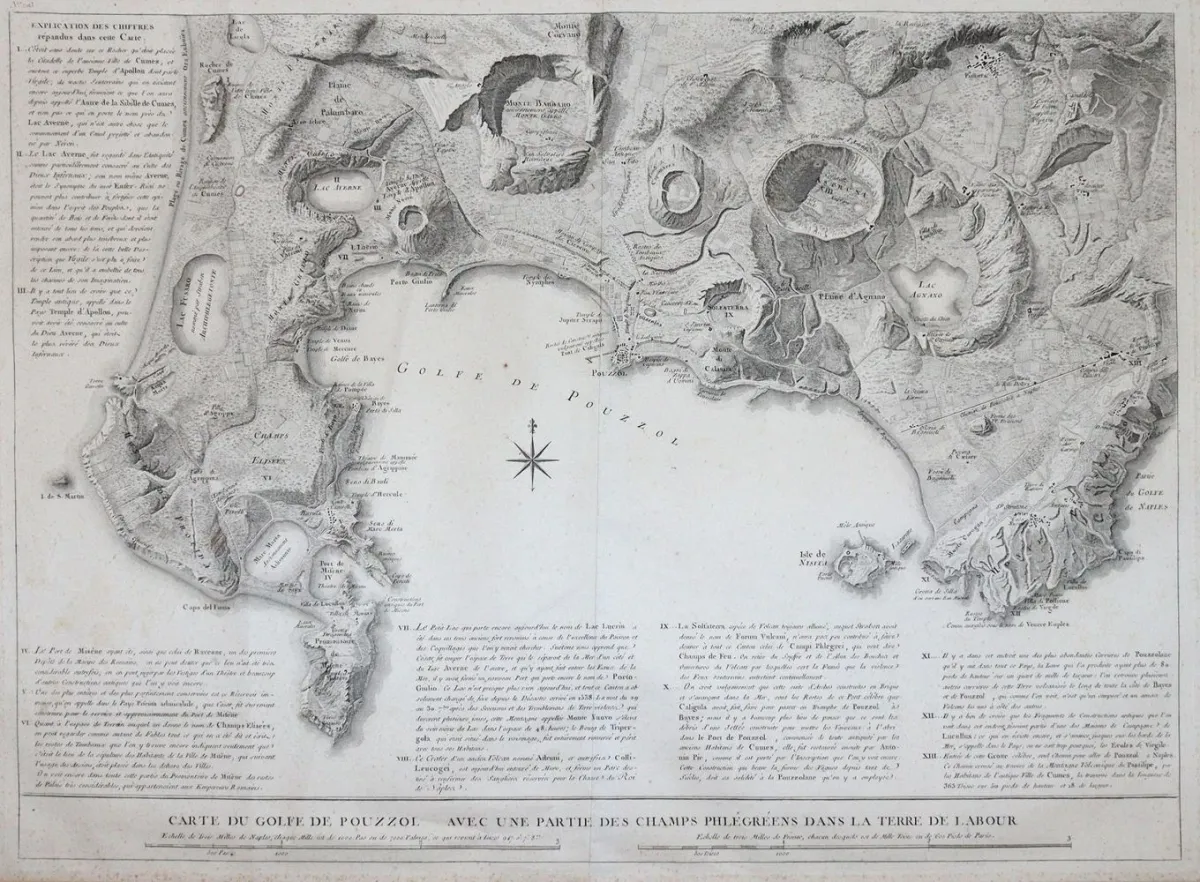 Naples. – Carte du Golf de Pouzzol