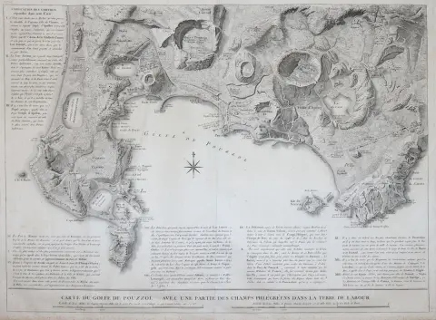 Naples. – Carte du Golf de Pouzzol