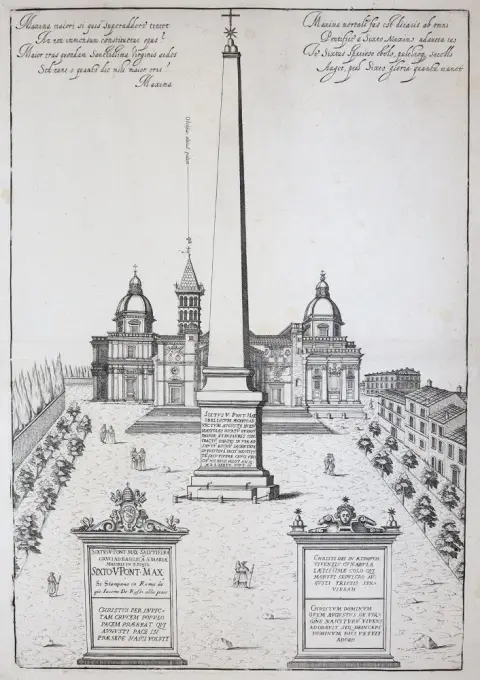 Rome. – 4 sheets from "Speculum Romanae Magnificentiae"