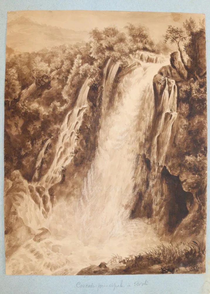 Rom. – Cascade Principale von Tivoli bei Rom