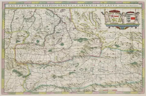 Saltzburg Archiepiscopatus et Carintha Ducatus. – Coloured