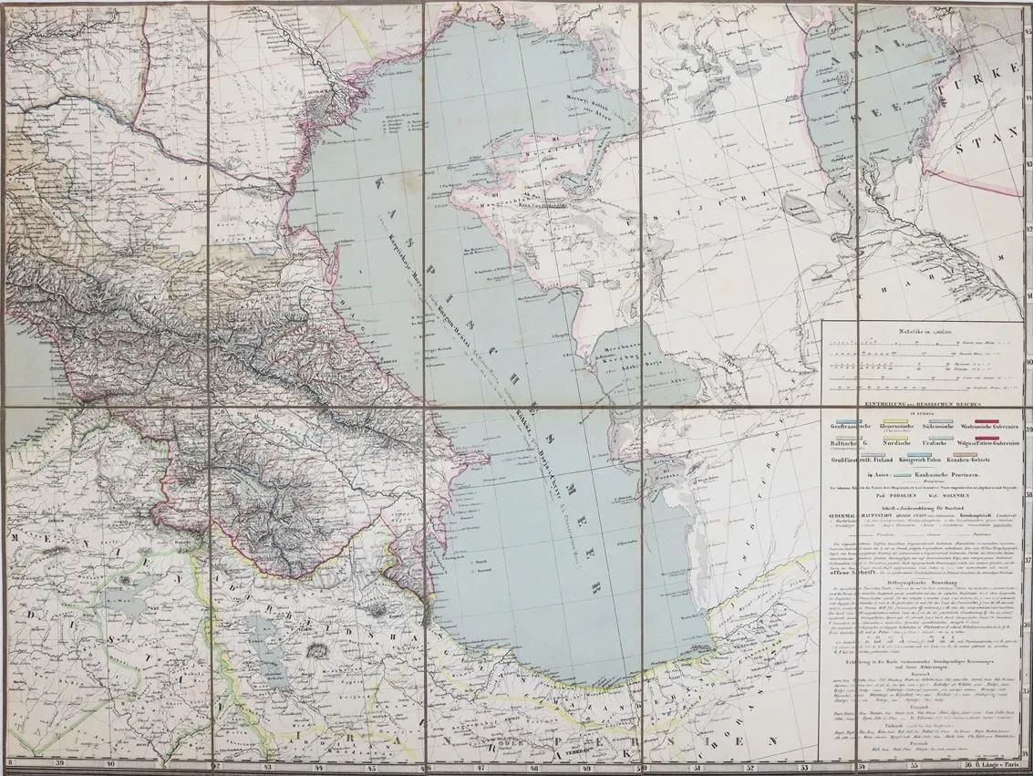 Kiepert,H. – Map of the Russian Empire in Europe in 6 sheets