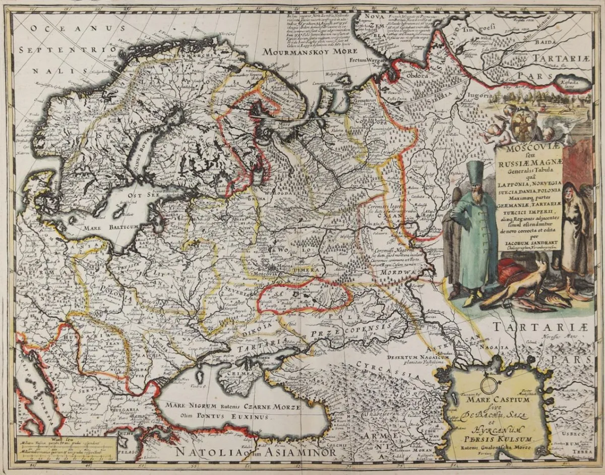 Moscow – Moscoviae seu Rusiae magnae generalis tabula