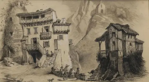 Gimel. – Maisons aux environs Gimelles