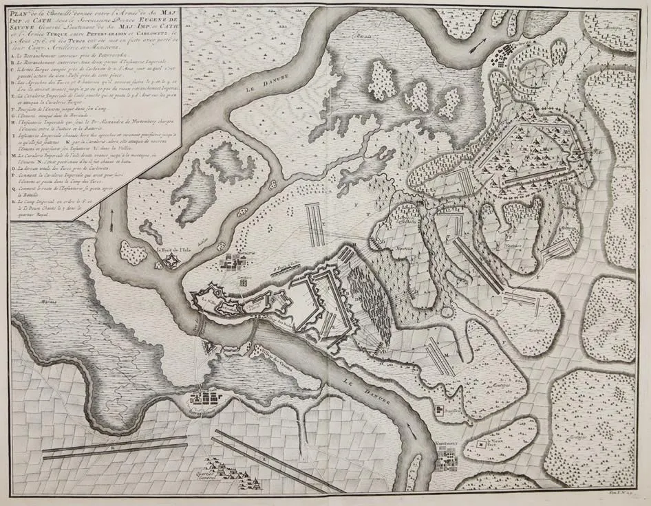 Peterwardein – "Vue et Representation de la Bataille de Peterwaradin..