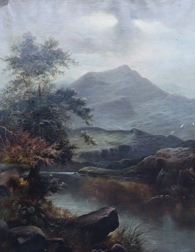 Landschaften. – Zwei Landschaften, jew