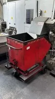 1 swarf tipping container, mobile with forklift pocket