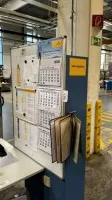 1 metal tool cabinet with wall planner