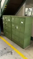 1 partij lockerkasten, 3x 12-deurs, 3x 20-deurs en 1x 8-deurs