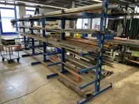 1 cantileverrek BEG, 5 staanders, 2-zijdig