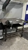 1 steel table with vice