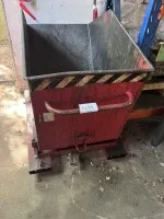 1 swarf skip with forklift pockets