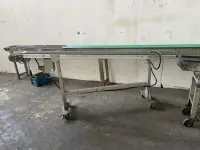 1 lot de convoyeurs à bande, 9 pièces, longueurs et modèles divers