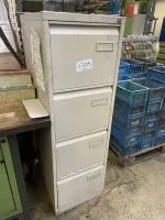 1 Metallhängeregistraturschrank, 4-zugig